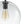 LightFixturesUSA - Simple Mid - Century 1 - Light Clear Glass Globe Pendant Light - Pendant Light - Black - 