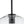 LightFixturesUSA - Simple Mid - Century 1 - Light Clear Glass Globe Pendant Light - Pendant Light - Black - 