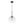 LightFixturesUSA - Simple Mid - Century 1 - Light Clear Glass Globe Pendant Light - Pendant Light - Black - 