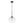 LightFixturesUSA - Simple Mid - Century 1 - Light Clear Glass Globe Pendant Light - Pendant Light - Black - 
