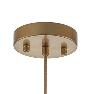 LightFixturesUSA - Simple Mid - Century 1 - Light Clear Glass Globe Pendant Light - Pendant Light - Brass - 
