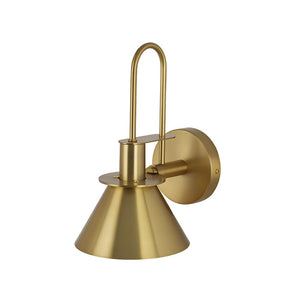 LightFixturesUSA - Single Cone Mid - century Wall Light Wall Sconce - Wall Sconce - Black - 
