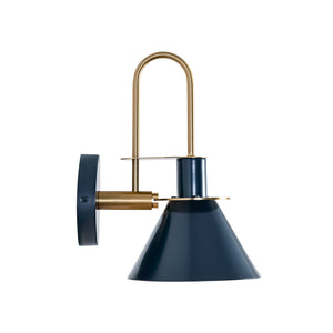 LightFixturesUSA-Single Cone Mid-century Wall Light Wall Sconce-Wall Sconce-Blue-