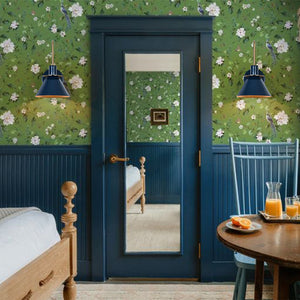 LightFixturesUSA-Single Cone Mid-century Wall Light Wall Sconce-Wall Sconce-Blue-