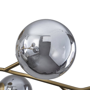LightFixturesUSA - Smoked Glass Bubble Branch Sputnik Semi Flush Chandelier - Chandelier - Brass (Pre - Order & 2 - 3 Weeks) - 