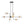 LightFixturesUSA - Soda Pop 8 - Light Seeded Glass Bubble Sputnik Linear Chandelier - Chandelier - Black + Brass - 