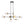 LightFixturesUSA - Soda Pop 8 - Light Seeded Glass Bubble Sputnik Linear Chandelier - Chandelier - Black + Brass - 