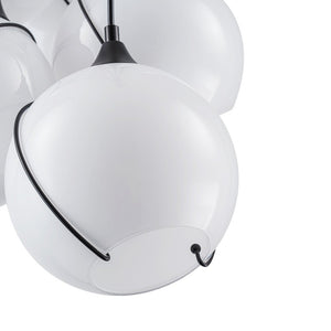 LightFixturesUSA - Statement Shine Opal Glass Globe Cluster Chandelier - Chandelier - 3 - Lt - 