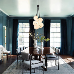 LightFixturesUSA - Statement Shine Opal Glass Globe Cluster Chandelier - Chandelier - 6 - Lt - 