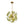 LightFixturesUSA - Summer Art Deco Bloom Green Lotus Leaf Sunburst Chandelier - Chandelier - Brass - 