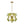LightFixturesUSA - Summer Art Deco Bloom Green Lotus Leaf Sunburst Chandelier - Chandelier - Brass - 