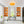 LightFixturesUSA-Sunshine Orange Glass Pleated Flower Scalloped Ceiling Light-Ceiling Light-13.8 in-