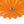 LightFixturesUSA-Sunshine Orange Glass Pleated Flower Scalloped Ceiling Light-Ceiling Light-13.8 in-