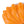 LightFixturesUSA-Sunshine Orange Glass Pleated Flower Scalloped Ceiling Light-Ceiling Light-13.8 in-