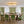 LightFixturesUSA-Tiered Hammered Water Glass Linear Flush Mount Ceiling Light-Ceiling Light-Brass-