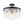 Load image into Gallery viewer, LightFixturesUSA - Tiered Hammered Water Glass Round Semi Flush Mount - Ceiling Light - Black - 
