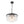 LightFixturesUSA - Tiered Hammered Water Glass Round Semi Flush Mount - Ceiling Light - Black - 