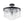 LightFixturesUSA - Tiered Hammered Water Glass Round Semi Flush Mount - Ceiling Light - Black - 