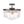 LightFixturesUSA-Tiered Hammered Water Glass Round Semi Flush Mount-Ceiling Light-Oil-Rubbed Bronze-