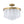 LightFixturesUSA - Tiered Opal Swirl Glass Round Semi Flush Mount Chandelier - Ceiling Light - Brass - 