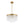 LightFixturesUSA-Tiered Water Ribbed Glass Round Semi Flush Chandelier-Ceiling Light-Brass-