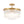 LightFixturesUSA-Tiered Water Ribbed Glass Round Semi Flush Chandelier-Ceiling Light-Brass-
