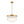 LightFixturesUSA-Tiered Water Ribbed Glass Round Semi Flush Chandelier-Ceiling Light-Brass-