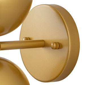 LightFixturesUSA - Tulip 2 - Light Brass Up Down Hourglass Vanity Wall Sconce - Wall Sconce - 2 Packs - 