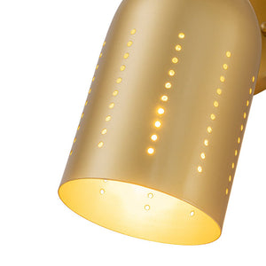 LightFixturesUSA - Tulip 2 - Light Brass Up Down Hourglass Vanity Wall Sconce - Wall Sconce - 2 Packs - 