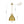 LightFixturesUSA-Vintage 1-Light Aged Brass Metal Bell Dome Pendant-Chandelier-13.6 in-