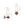LightFixturesUSA-Vintage 1-Light Walnut Accented Fabric Conical Vanity Wall Sconce-Wall Sconce-1 Pack-