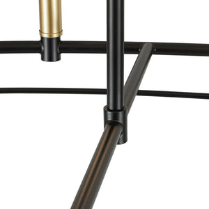 LightFixturesUSA - Vintage 12 - Light Black Brass Candle Wide Island Chandelier - Chandelier - 37.5 in - 