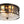 LightFixturesUSA - Vintage 2 - Light Hammered Glass Round Drum Flush Mount - Ceiling Light - 11 in - 