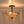 LightFixturesUSA-Vintage 2-Tier Amber Glass Scalloped Bloom Semi Flush Mount-Ceiling Light-Amber Glass-