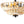 LightFixturesUSA-Vintage 2-Tier Amber Glass Scalloped Bloom Semi Flush Mount-Ceiling Light-Amber Glass-