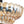 LightFixturesUSA-Vintage 2-Tier Amber Glass Scalloped Bloom Semi Flush Mount-Ceiling Light-Amber Glass-