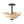 LightFixturesUSA-Vintage 2-Tier Amber Glass Scalloped Bloom Semi Flush Mount-Ceiling Light-Amber Glass-