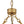 LightFixturesUSA-Vintage 5-Light Brushed Gold Metal Drum Cage Chandelier-Chandelier-30 in-
