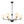 LightFixturesUSA-Vintage 6-Light Frosted Glass Shade Round Candle Style Chandelier-Chandelier-Black-
