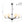 LightFixturesUSA-Vintage 6-Light Frosted Glass Shade Round Candle Style Chandelier-Chandelier-Black-