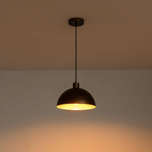 LightFixturesUSA - Vintage Antique Bronze 1 - Light Iron Dome Pendant Light - Pendant Light - 11.8 in - 