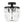 LightFixturesUSA - Vintage Black Draped Crystal Round Semi Flush Mount - Ceiling Light - Black - 