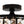 Load image into Gallery viewer, LightFixturesUSA - Vintage Black Draped Crystal Round Semi Flush Mount - Ceiling Light - Black - 
