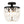 Load image into Gallery viewer, LightFixturesUSA - Vintage Black Draped Crystal Round Semi Flush Mount - Ceiling Light - Black - 
