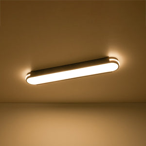 LightFixturesUSA-Vintage Brown Oval Dimmable LED Flush Mount Light-Ceiling Light-31 in-