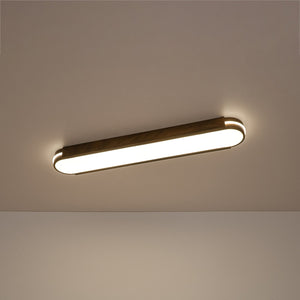 LightFixturesUSA-Vintage Brown Oval Dimmable LED Flush Mount Light-Ceiling Light-31 in-