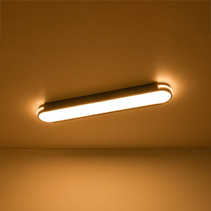 LightFixturesUSA-Vintage Brown Oval Dimmable LED Flush Mount Light-Ceiling Light-31 in-