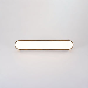 LightFixturesUSA-Vintage Brown Oval Dimmable LED Flush Mount Light-Ceiling Light-31 in-