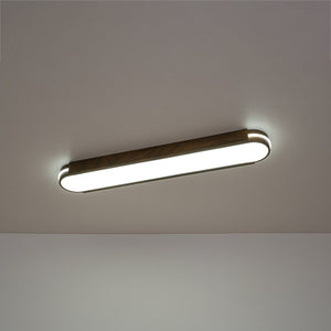 LightFixturesUSA-Vintage Brown Oval Dimmable LED Flush Mount Light-Ceiling Light-31 in-