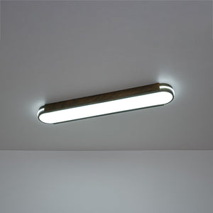 LightFixturesUSA-Vintage Brown Oval Dimmable LED Flush Mount Light-Ceiling Light-31 in-